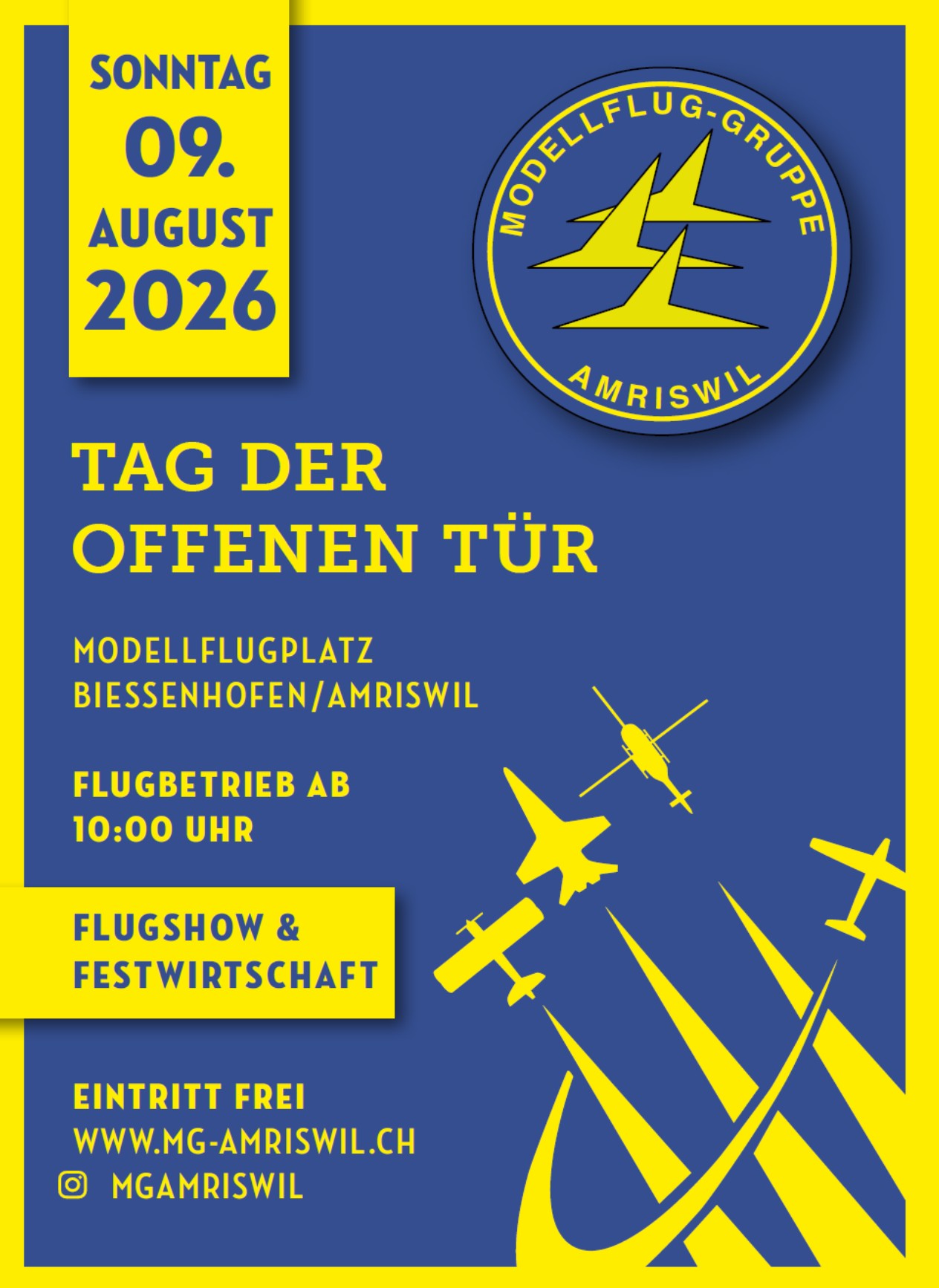 Tag der Offenen Tür der Modellfluggruppe Amriswil